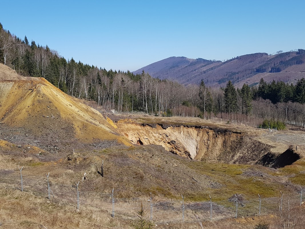 Důlní propad Žebračka