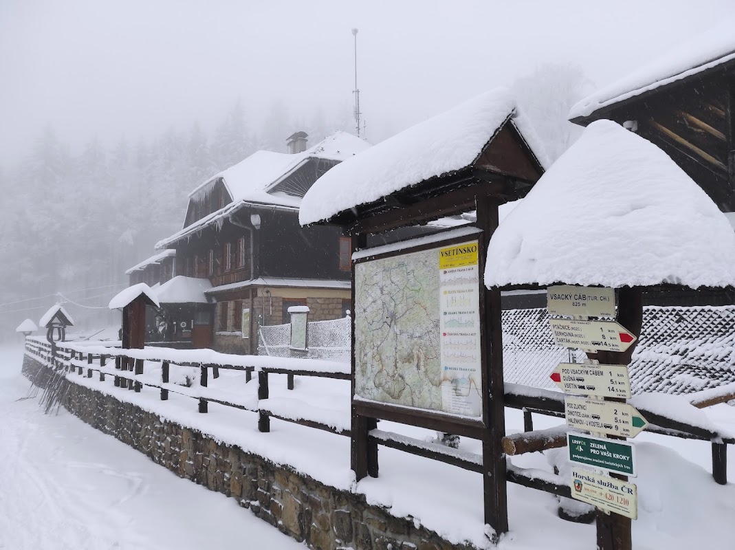 Turistický rozcestník Vsácký Cáb (tur.ch)