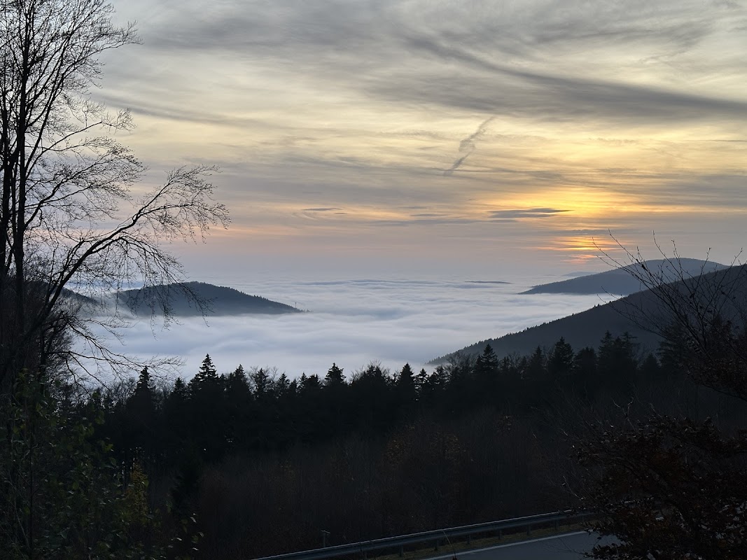 Zatáčky, Horská cesta, Červenohorské Sedlo